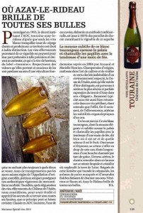 Article dans Marianne Spécial vins 2010 sur le Château de l'Aulée "Elégant"